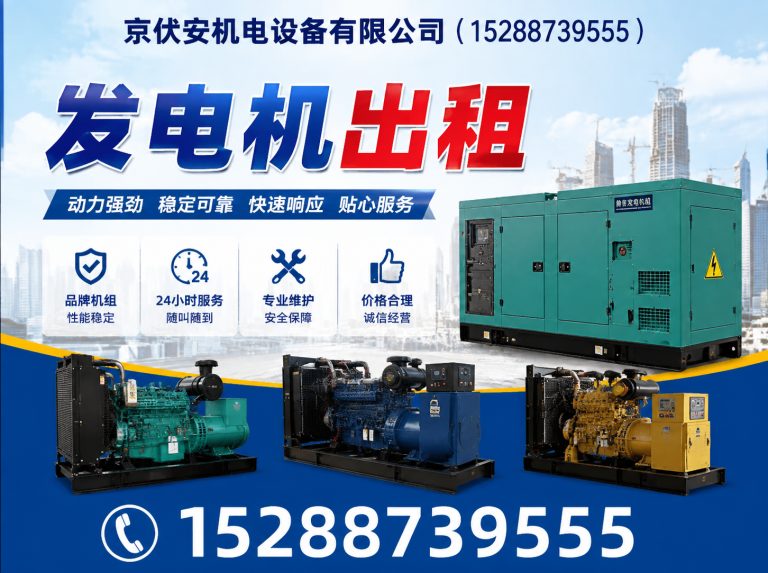 邢台发电车租赁展示图