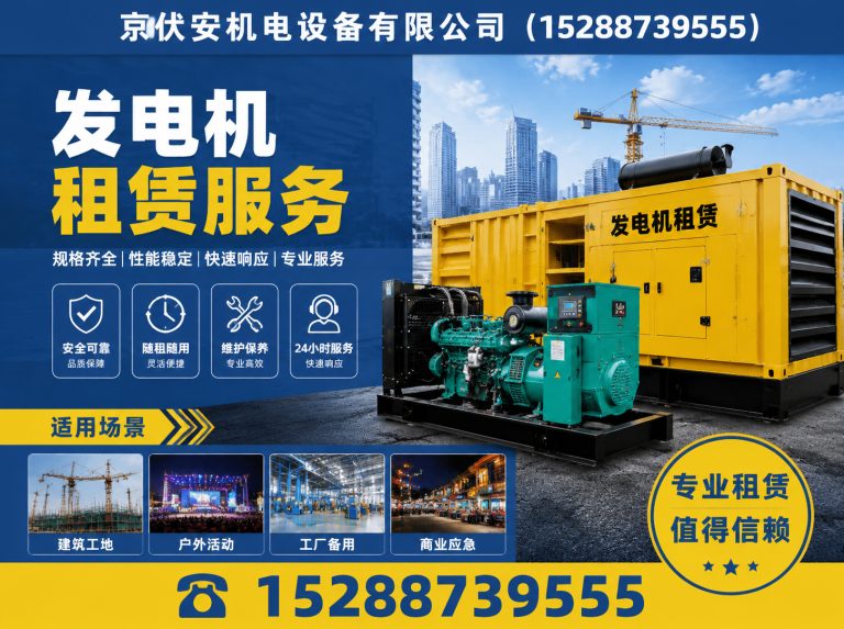 邢台柴油发电机组出租展示图